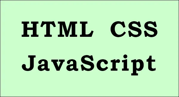 HTML,CSS,JavaScript